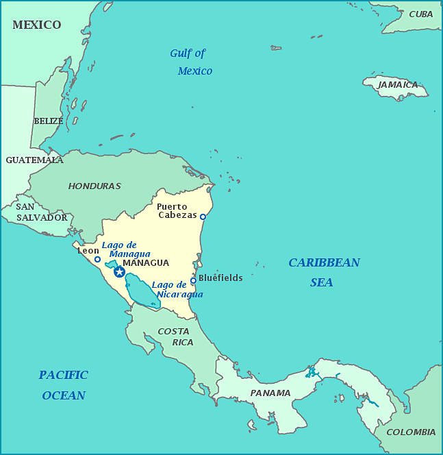 map-of-nicaragua