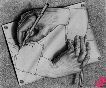 Escher Drawing-hans