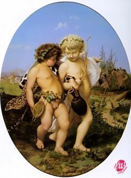 Jean-leon-Gerome-Drunken-Bacchus-and-Cupid