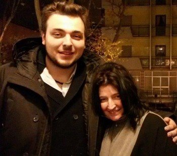 Dimitra Theodossiou con il figlio Alexander il 30 Dicembre 2015