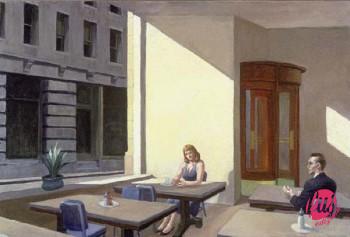 Edward-Hopper-Sunlight-in-a-Cafeteria