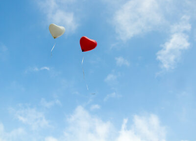 palloncini a forma di cuore