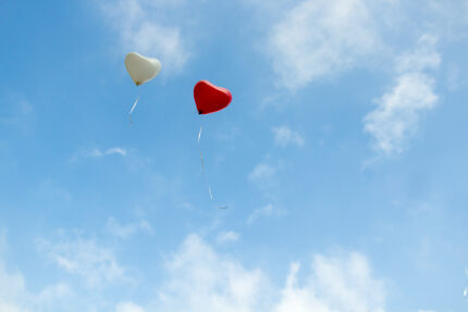 palloncini a forma di cuore