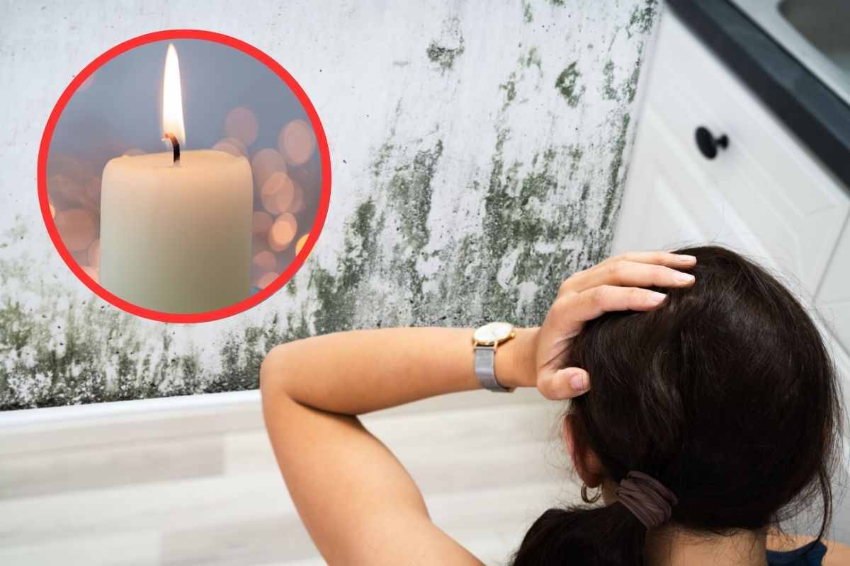 muffa addio: usa la cera delle candele