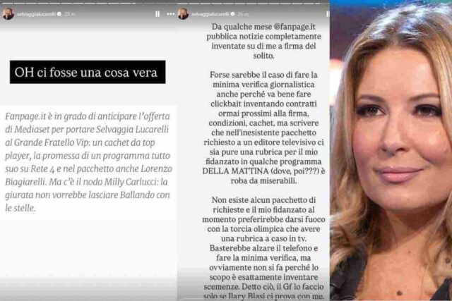 lucarelli mediaset verità
