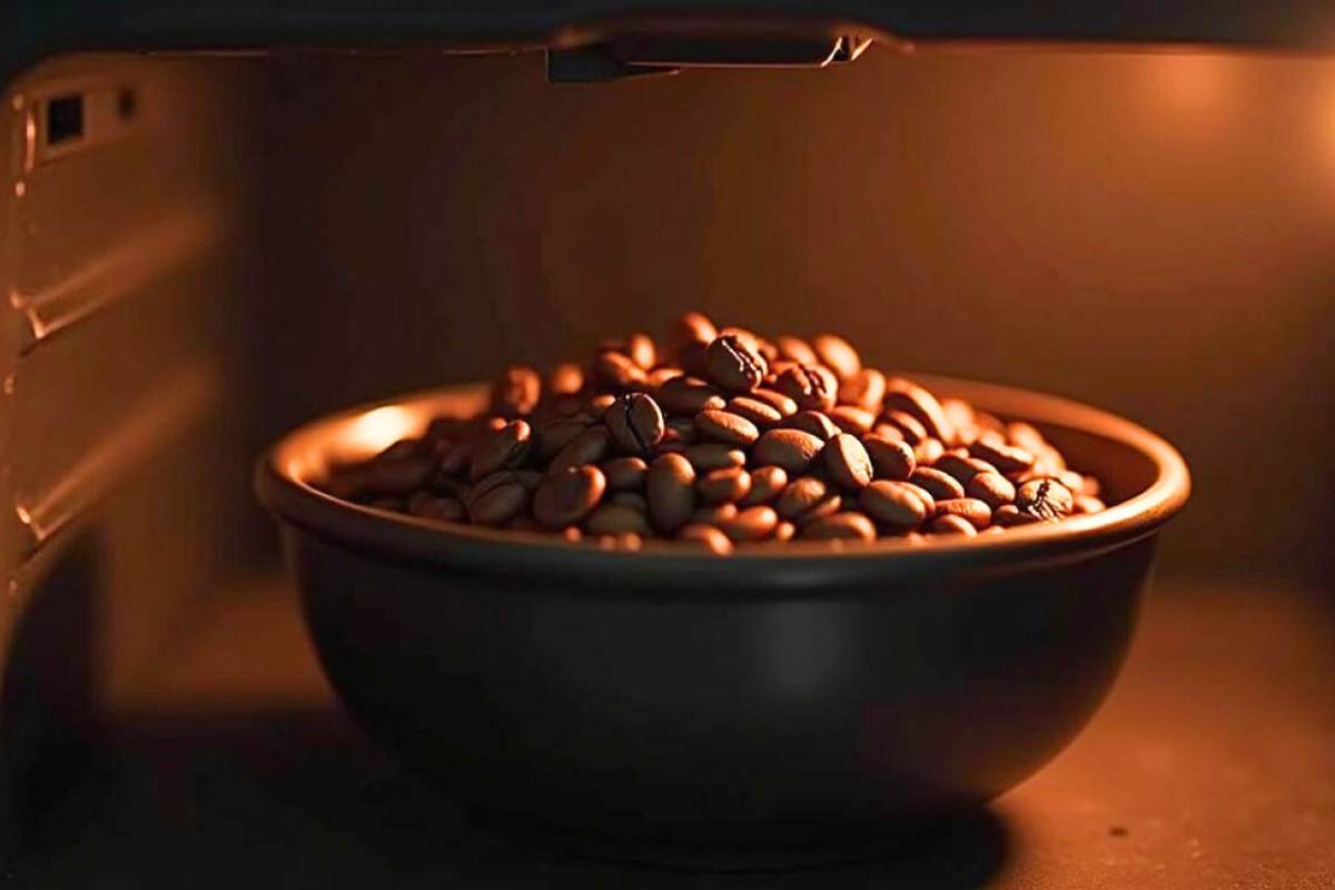 Perché dovresti mettere una ciotola di chicchi di caffè nel forno