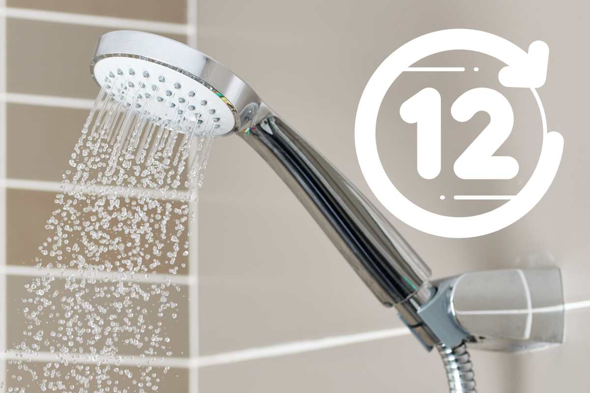 soffione doccia simbolo 12 ore